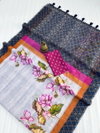 MG 463 Plain Linen Digital Printed Sarees Wholesale Shop In Surat